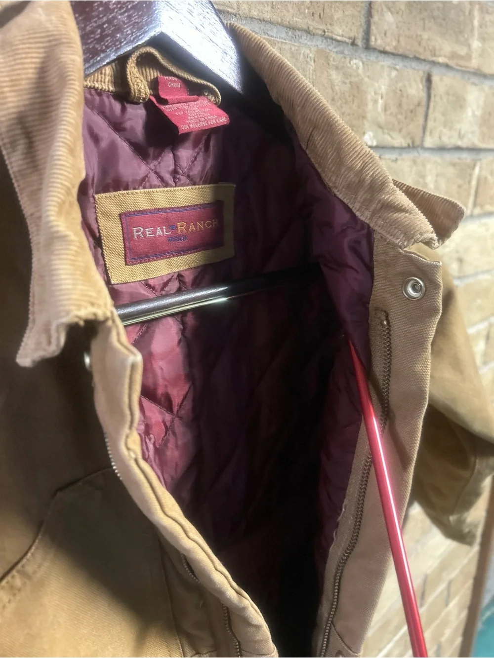 Real Ranch Lined Canvas Duck Coveralls Quilt-Lined Insulated Snap Zip Leg Size M